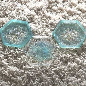 Last chance! Artisan Blue SPARKLE COASTERS